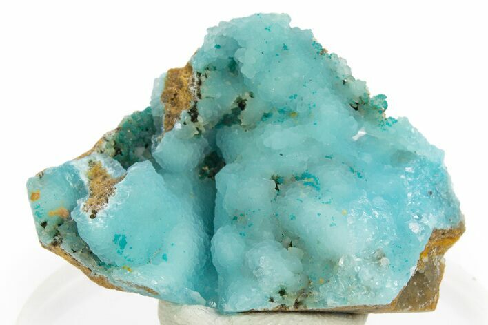 Chatoyant Blue Botryoidal Hemimorphite - Republic of the Congo #312462